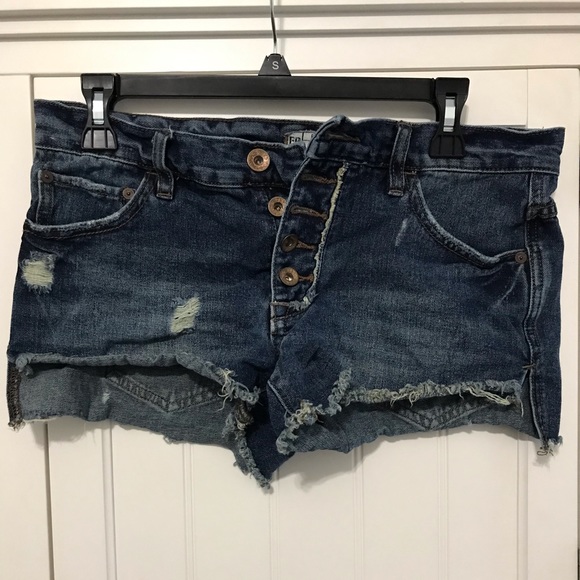 free people jean shorts - Picture 1 of 2